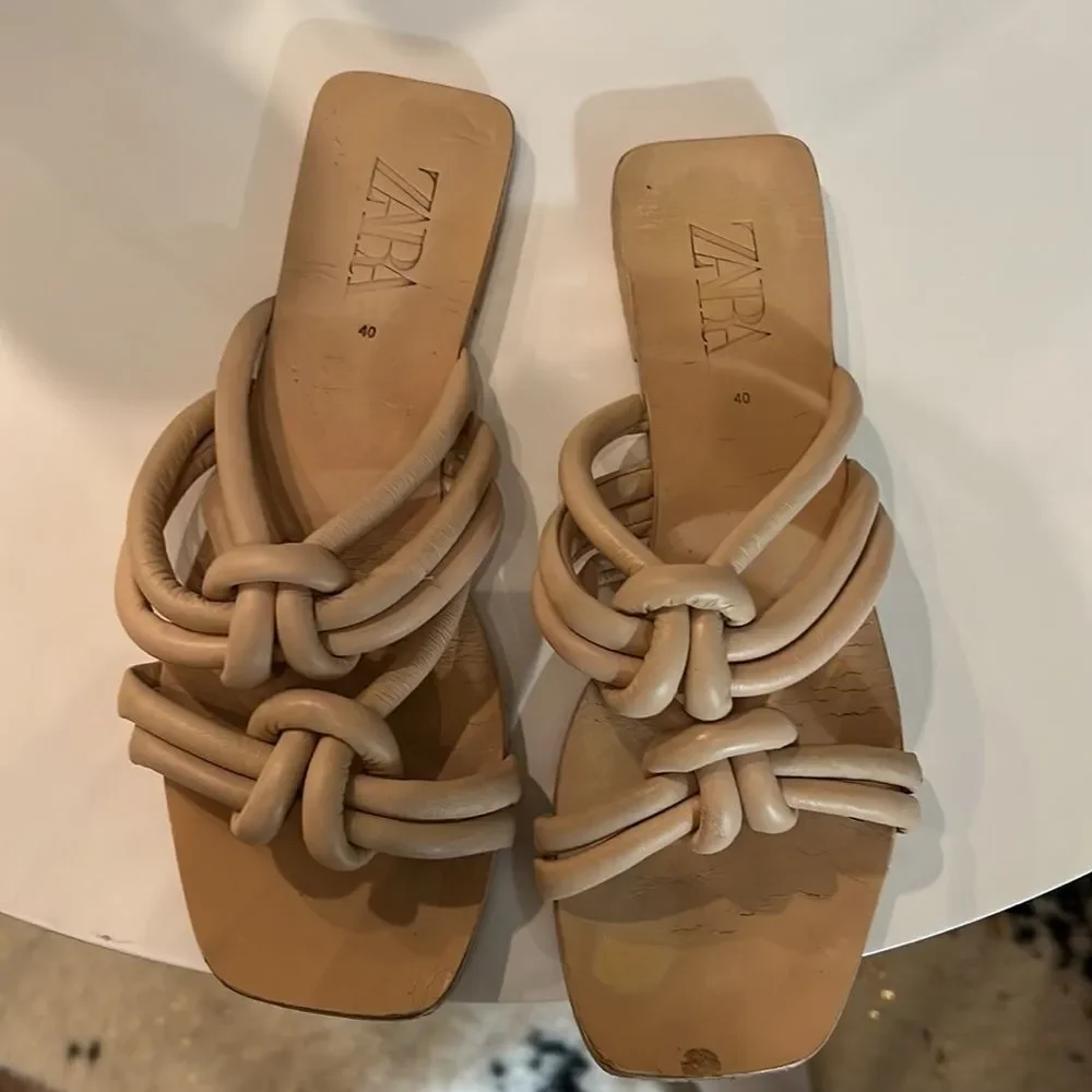 Zara Knotted Sandals- eu size 40